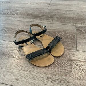Be Lenka Summer Sandals, Black, Leather, Size 38 EU